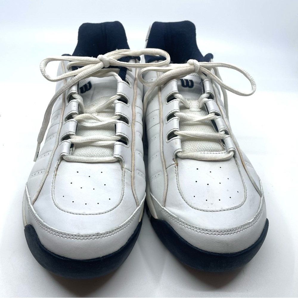 Wilson Men's White and Blue Sneakers